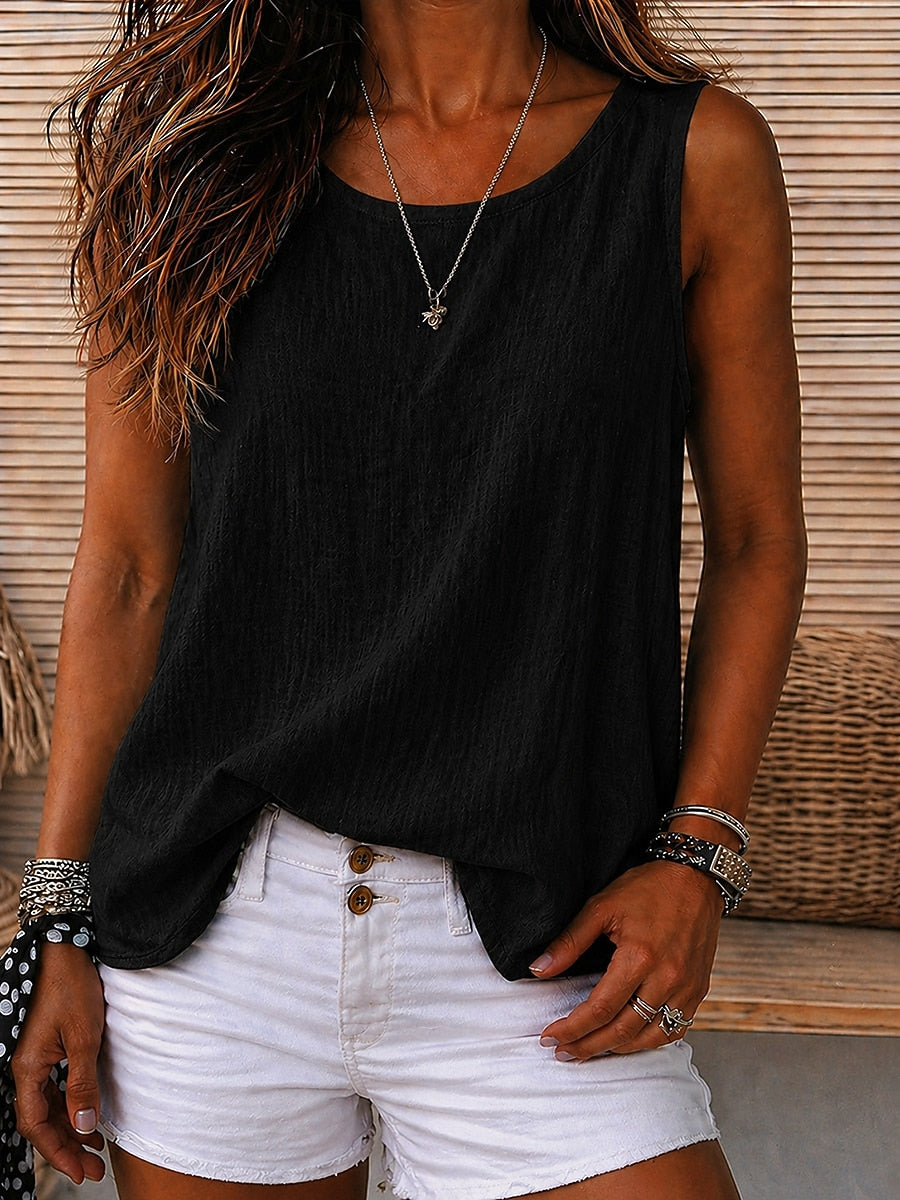 Evie | Round Neck Sleeveless