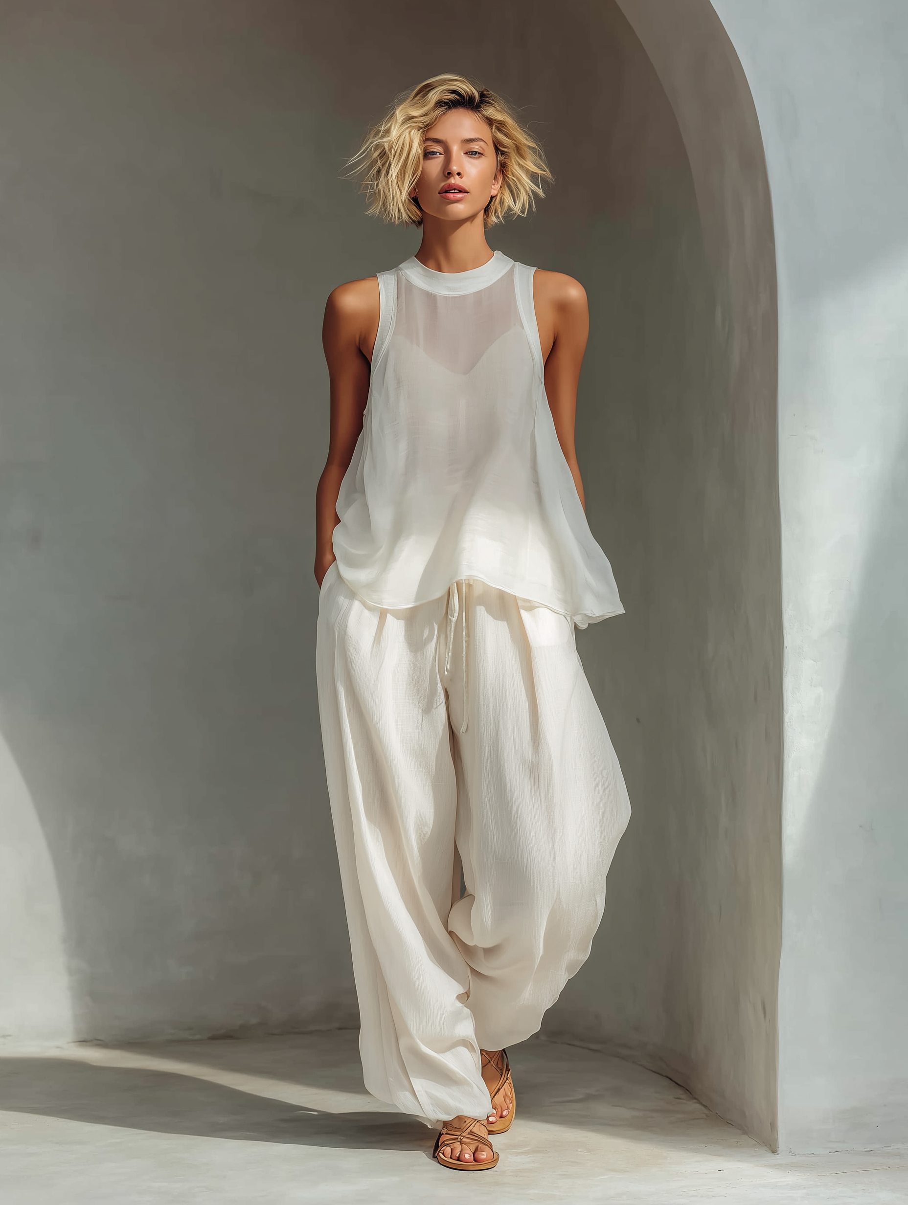 Dolly | Cream Two-Piece Set Semi-sheer