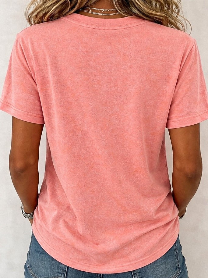 Zoe | V Neck Tee
