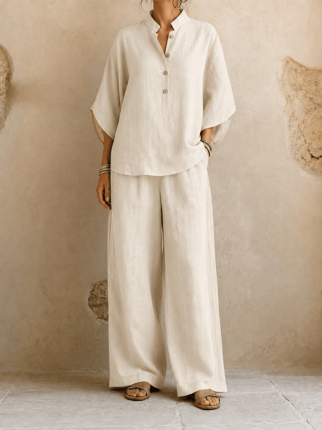 Maribel™ | Batwing Sleeves and Wide-Leg Pants