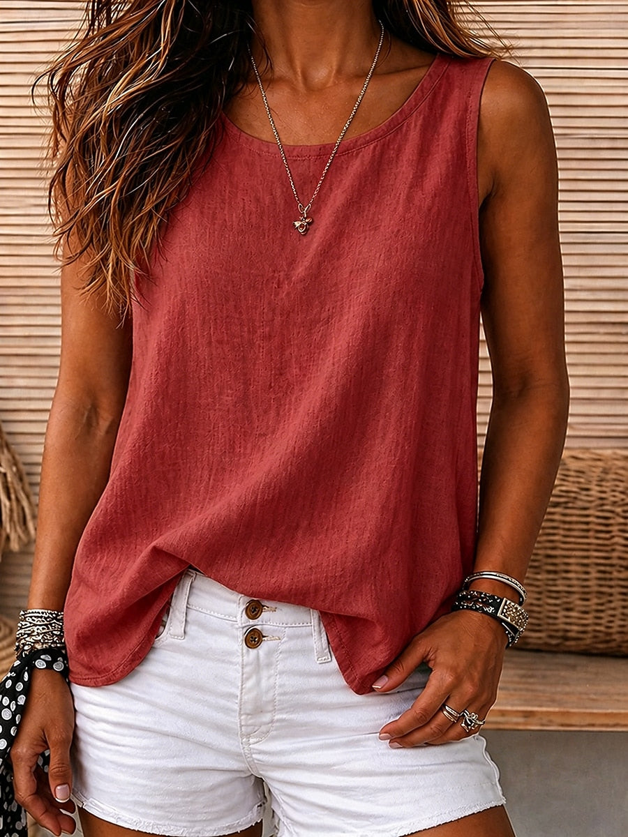 Evie | Round Neck Sleeveless