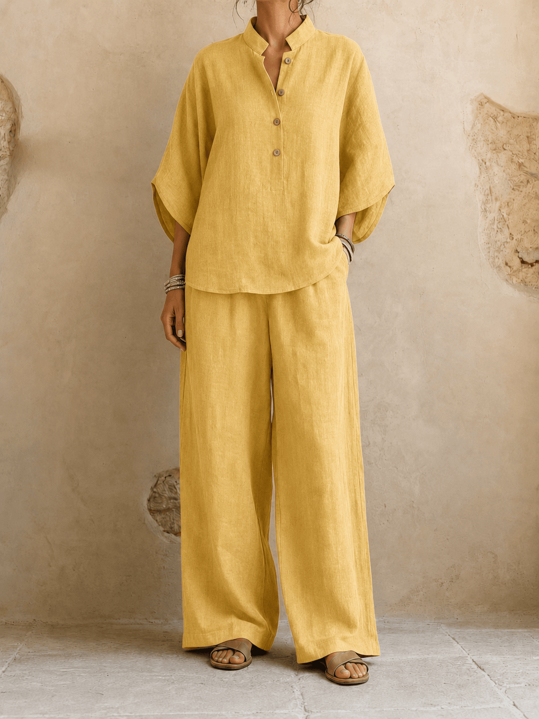 Maribel™ | Batwing Sleeves and Wide-Leg Pants