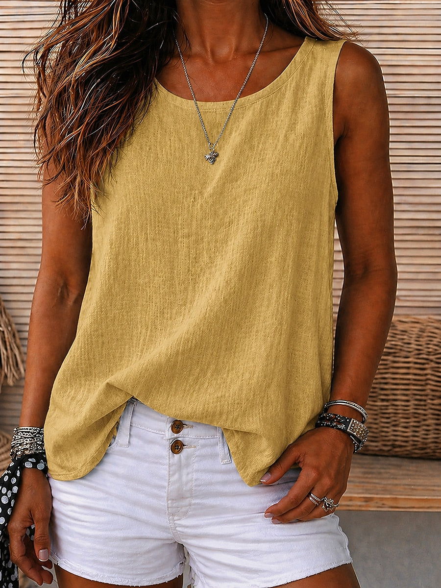 Evie | Round Neck Sleeveless