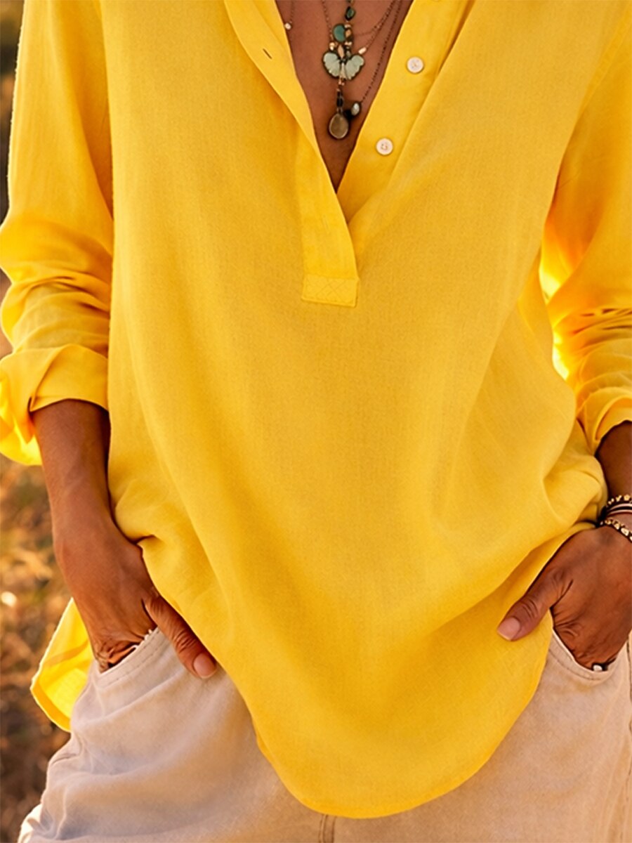 Ivy | Cotton Linen Shirt