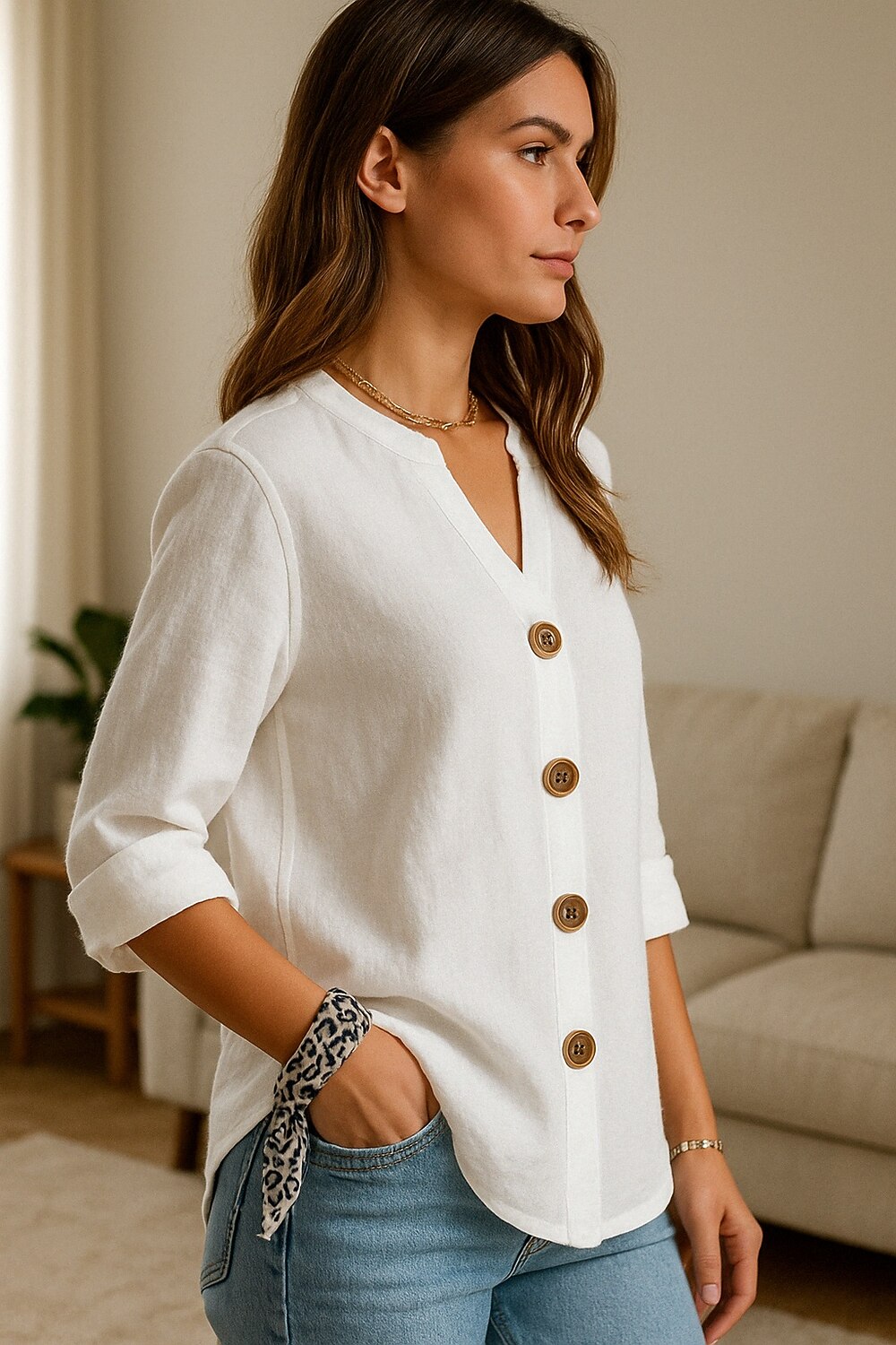 Orla | V Neck Blouse