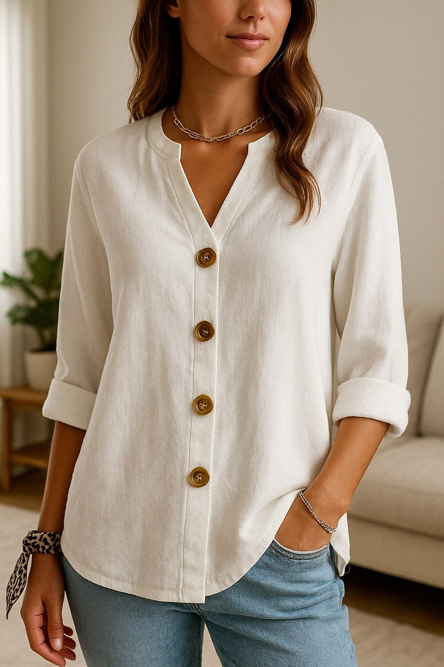 Orla | V Neck Blouse